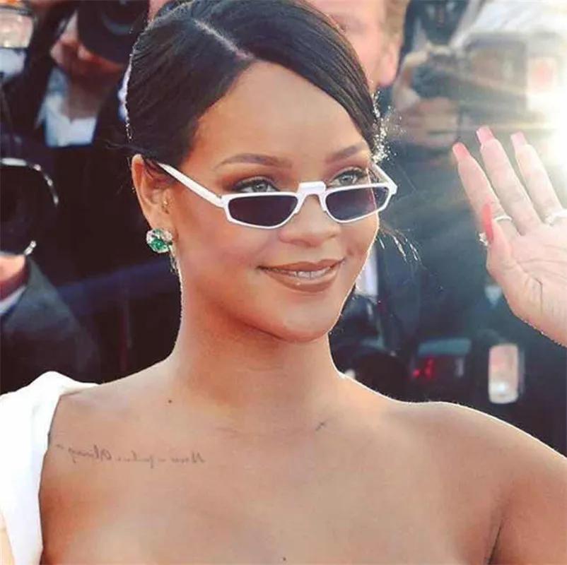 작은 빈티지 선글라스 직사각형 선글라스, 여성 2021 금속 프레임 투명 렌즈 선글라스 남녀 공용